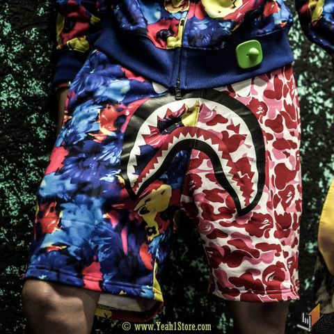  BAPE® x MIKA NINAGAWA MULTICOLOR CAMO SHORTS (HẾT HÀNG) 