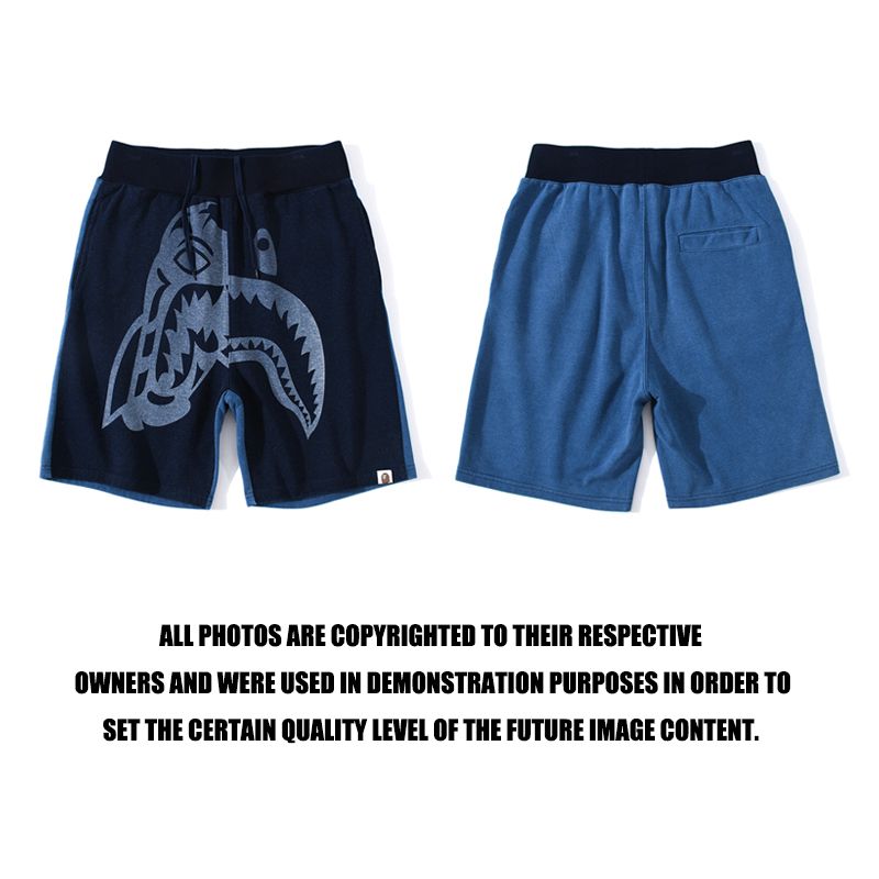 BAPE® INDIGO TIGER SHARK SHORT