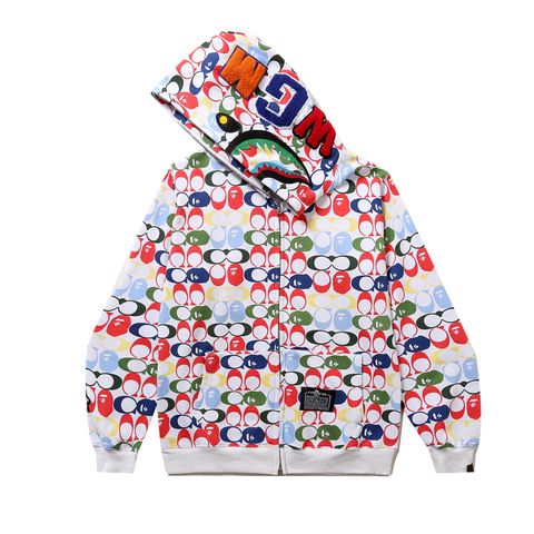  BAPE® x C.o.A.c.H Shark Full Zip Hoodie Multi(HẾT HÀNG) 