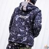 BAPE® SPACE CAMO HOODIE JACKET BLACK/WHITE