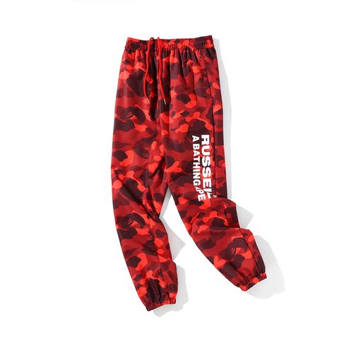  BAPE® x Russell Color Camo Track Pants Red (HẾT HÀNG) 