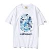 A BATHING APE® x MEDICOM TOY APE HEAD BLUE BE@RBRICK TEE