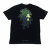 CHROME HEARTS GREEN CEMETERY CROSS CREW NECK SHORT SLEEVE T- SHIRT WHITE/BLACK