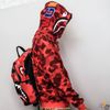 BAPE® COLOR CAMO HALF AND HALF SHARK FULL ZIP HOODIE RED/PINK (HẾT HÀNG)