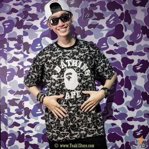  A BATHING APE® DSM SPECIAL SOLID CAMO TEE- BLACK (HẾT HÀNG) 