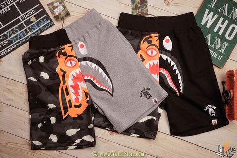  City Camo Tiger SHARK Sweat Shorts 