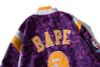 BAPE x MITCHELL x NESS LAKERS WARM UP JACKET PURPLE