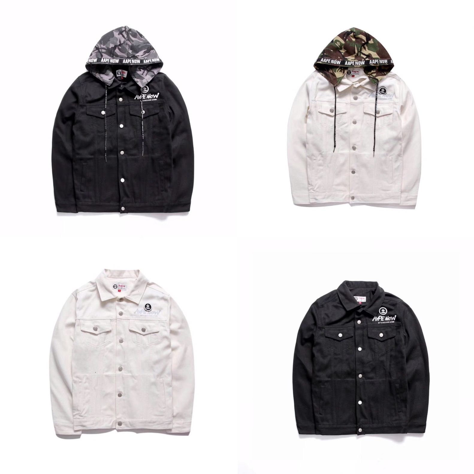 AAPE NOW BY* A BATHING APE - DENIM JACKET (HẾT HÀNG)