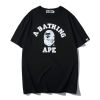 A BATHING APE® GLOW IN THE DARK TEE BLACK/WHITE