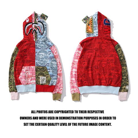  BAPE® XXV Cities Camo Shark Full Zip Double Hoodie Multi(HẾT HÀNG) 