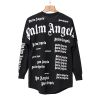 PALM ANGELS FULL LOGO LONG SLEEVES BLACK/WHITE