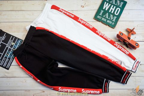  Quần Jogger Supreme Chữ Bên Hông Bo Thun 