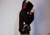 Hoodie Bape Side Zip Shark Wide Pullover Black / Red