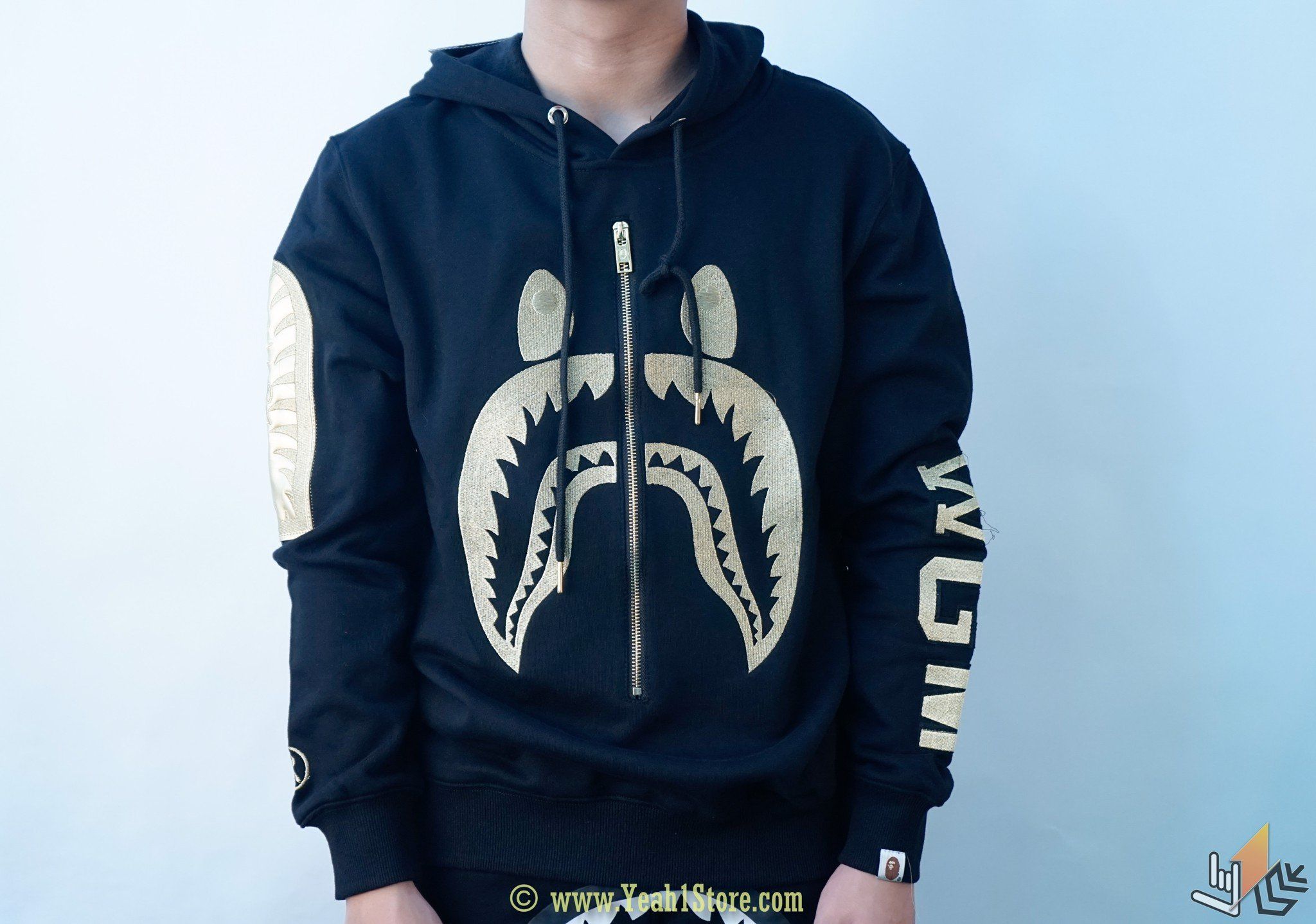 Hoodie Bape Full Zip Shark