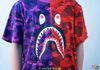 Bape Tee Camo Crew Head Shark