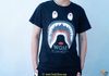 Bape Tee Shark WGM Black / White