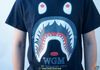 Bape Tee Shark WGM Black / White