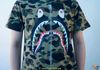 Bape Tee Zip Shark Camo Green / Blue