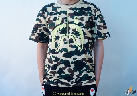  Bape Teen Shark Green Camo 