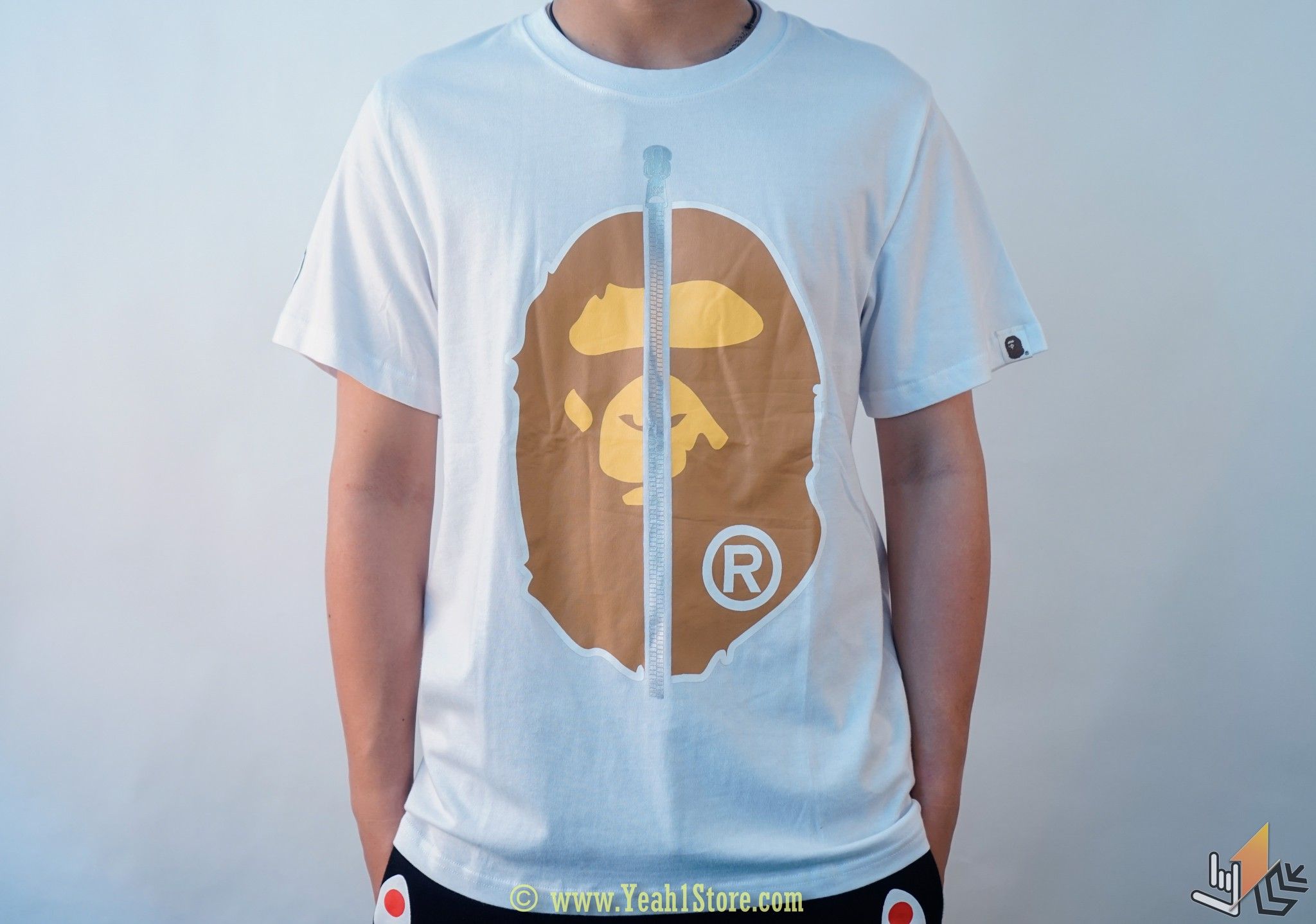 Bape Tee 2ND Ape Black / White