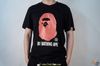 Bape Tee Fire Logo Black / White