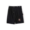 A BATHING APE® TIGER EMBROIDERED CHINO SHORTS