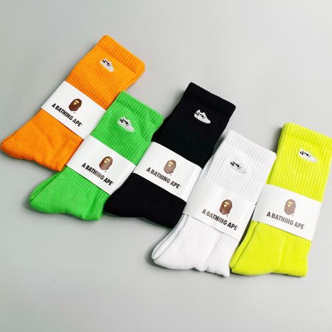  A Bathing Ape® Bape Sta One Point Socks (5 colors) 