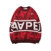 AAPE BY *A BATHING APE® SWEATSHIRT BLACK/RED