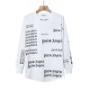 PALM ANGELS FULL LOGO LONG SLEEVES BLACK/WHITE