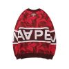 AAPE BY *A BATHING APE® SWEATSHIRT BLACK/RED