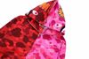 BAPE® COLOR CAMO HALF AND HALF SHARK FULL ZIP HOODIE RED/PINK (HẾT HÀNG)