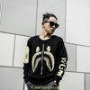 BAPE® Shark Embroidery Side Zip Crewneck Black/Gold