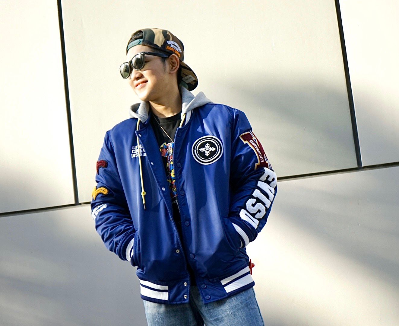 Evisu store bomber jacket