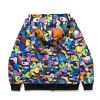 BAPE MULTI CAMO SHARK FULL ZIP HOODIE