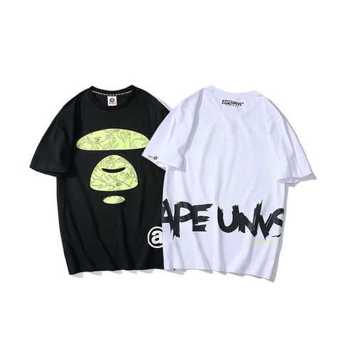  AAPE UNIVERSE BY A BATHING GREEN LOGO TEE (HẾT HÀNG) 