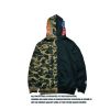 BAPE TWO TONE TIGER SHARK CAMOUFLAGE BLACK GREEN FULLZIP JACKET