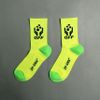 OFF-WHITE LOGO-INTARSIA STRETCH-KNIT  SOCKS