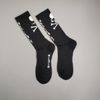 MASTERMIND JAPAN SKULL LOGO SOCKS BLACK/WHITE