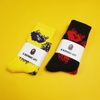 BAPE FIRE PATTERN SOCKS YELLOW/BLACK