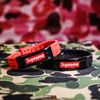 SUPREME SILICONE RUBBER BRACELET - VÒNG TAY CAO SU MẶT KIM LOẠI SUPREME(HẾT HÀNG)