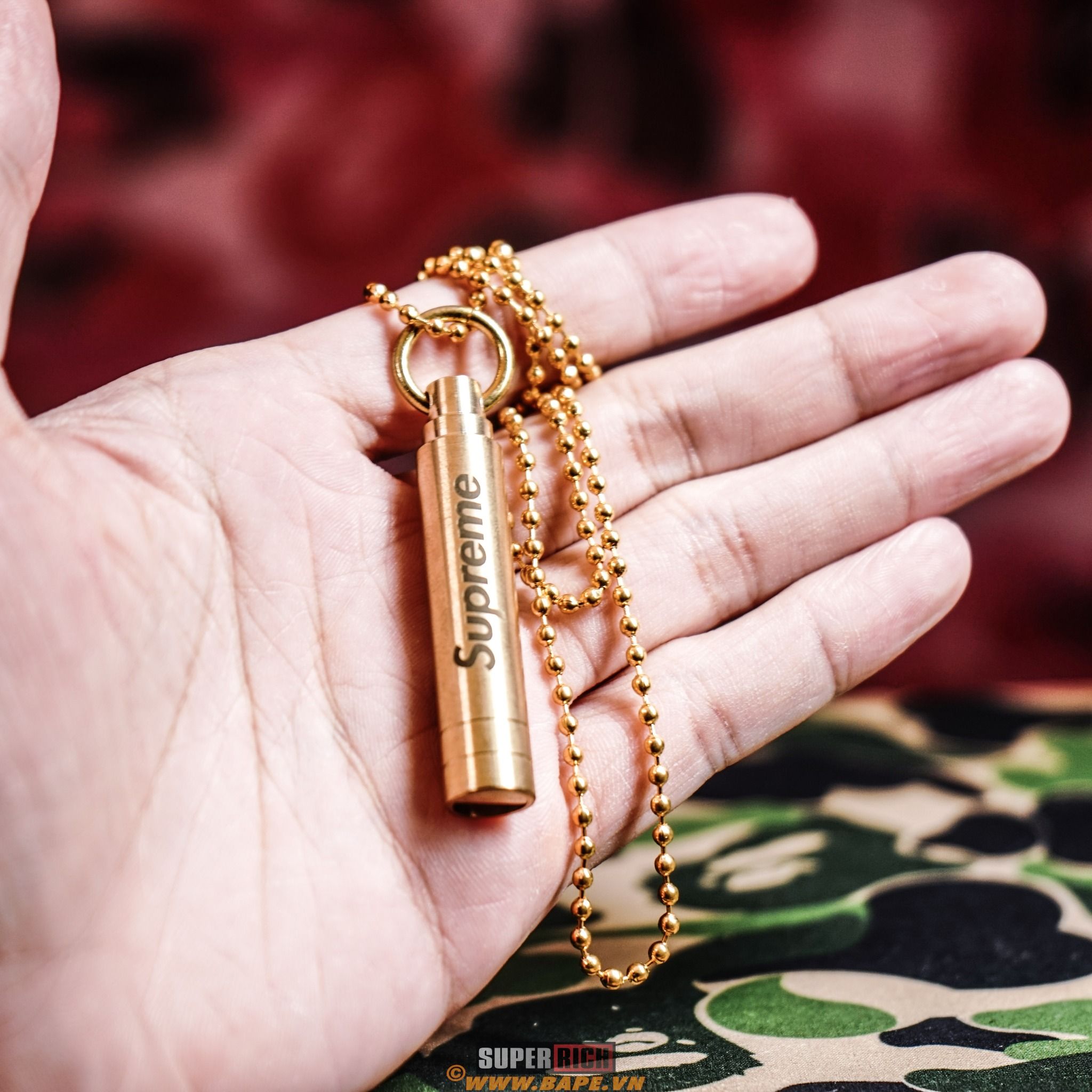 Supreme Whistle Necklace - Dây Chuyền Còi Supreme (HẾT HÀNG)