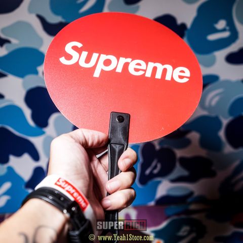  Supreme Hand Fan Red - Quạt Cầm Tay Supreme 