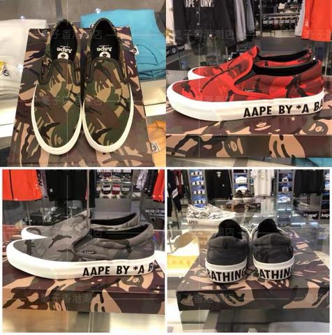  Giày Lười Aape Logo 20SS - Bape - A Bathing Ape - Original - Real - Chính Hãng (HẾT HÀNG) 