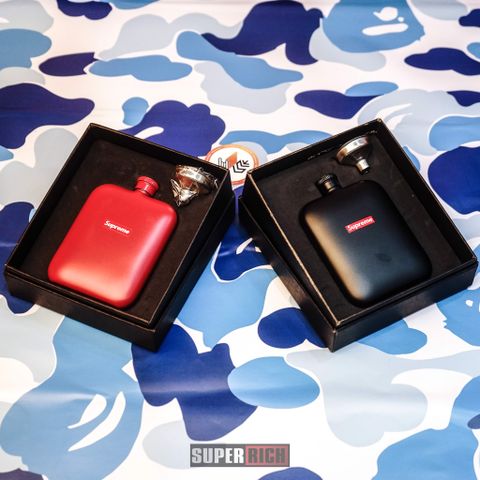  Supreme Mini Flask Red/Black - Bình Rượu Mini Supreme (HẾT HÀNG) 