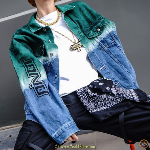  OFF-WHITE™ DEGRADE' DENIM JACKET(HẾT HÀNG) 