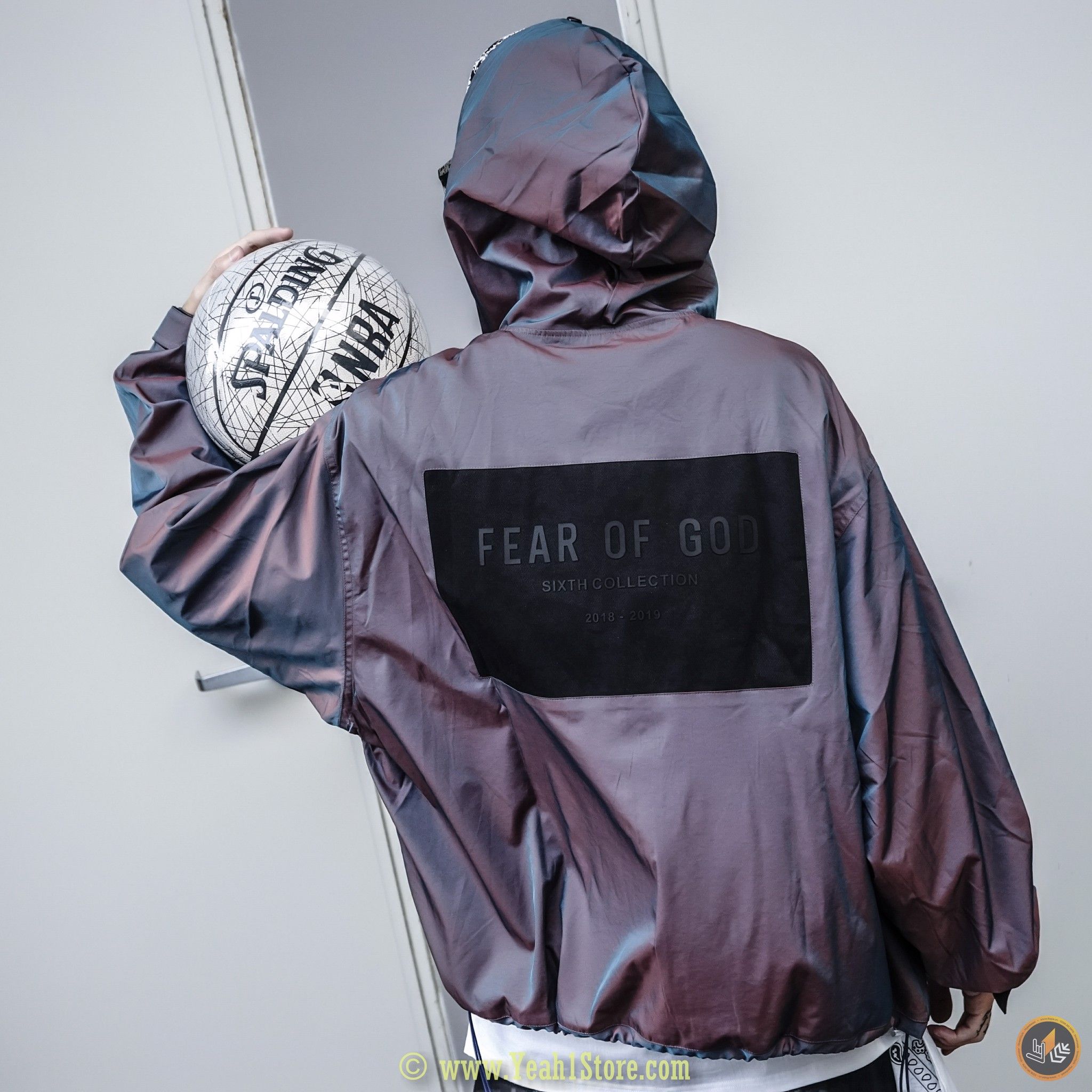 FEAR OF GOD Nylon Iridescent Full-Zip Jacket (HẾT HÀNG)