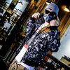 BAPE® SHARK HEAR TIGER CAMO GOLDEN/SILVER STARRY SKY HOODED COAT(HẾT HÀNG)