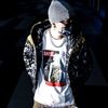 BAPE® SHARK HEAR TIGER CAMO GOLDEN/SILVER STARRY SKY HOODED COAT(HẾT HÀNG)