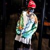 OFF-WHITE™ PAINTED DISTRESSED DENIM TRUCKER JACKET MULTICOLOR