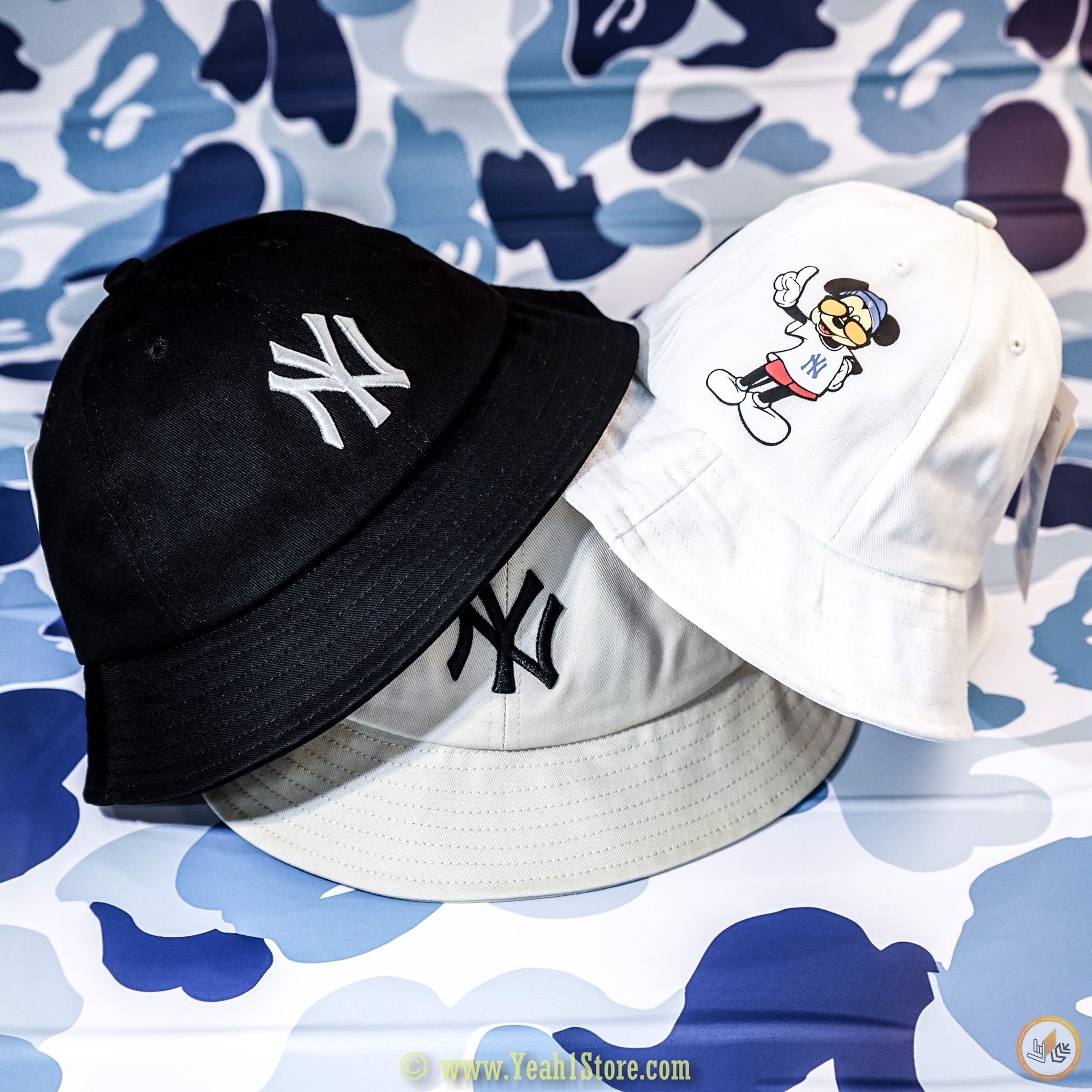 MLB  Nón bucket mickey Disney x MLB